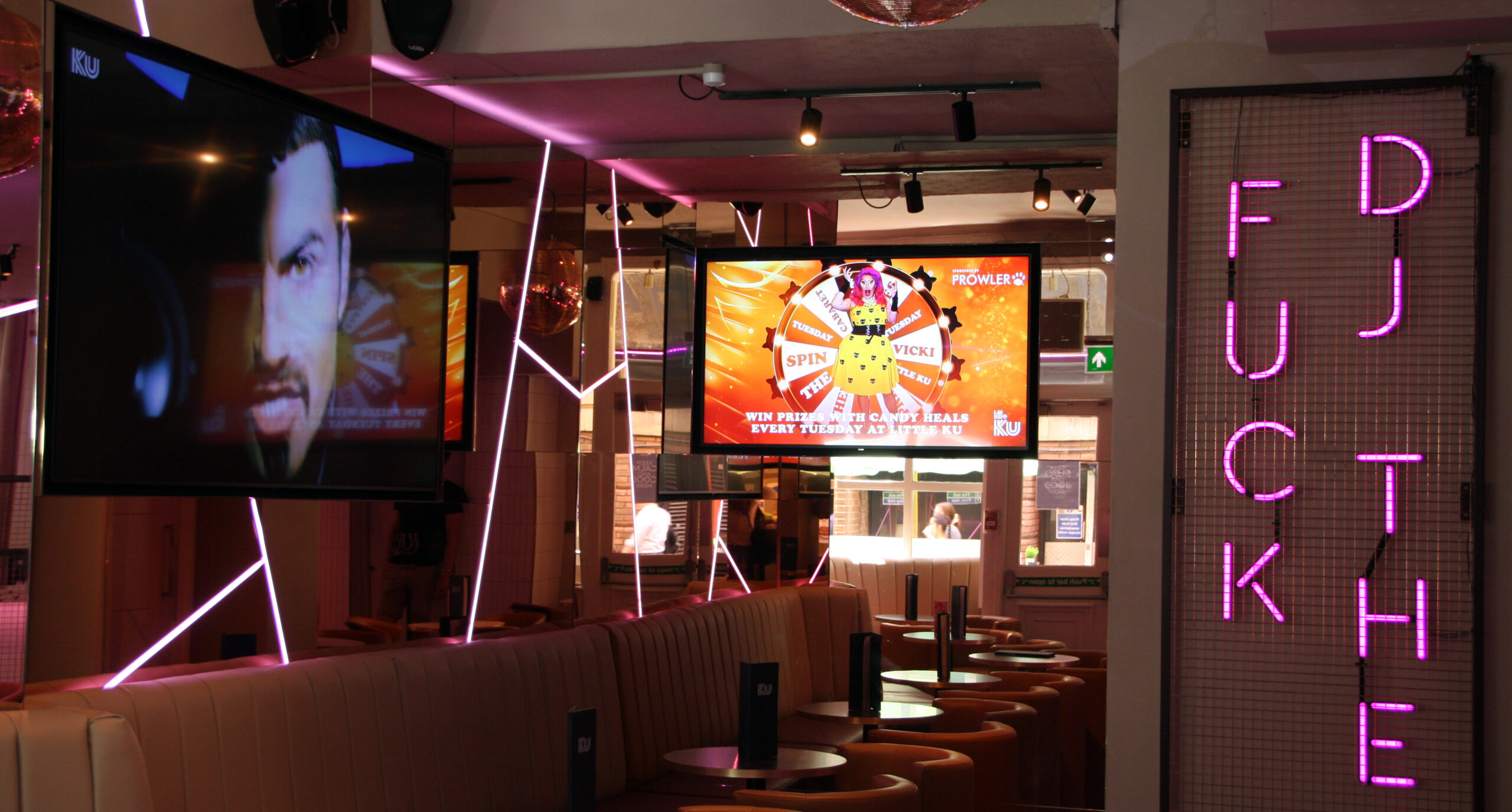 KU Bar London Digital Signage
