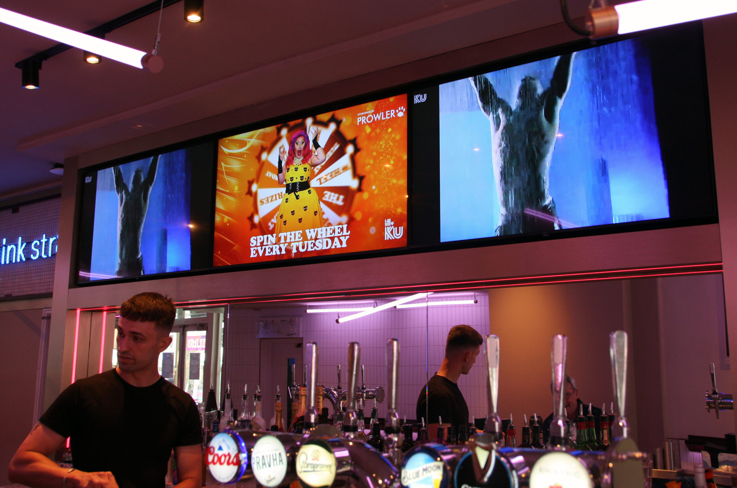 KU Bar London Digital Signage